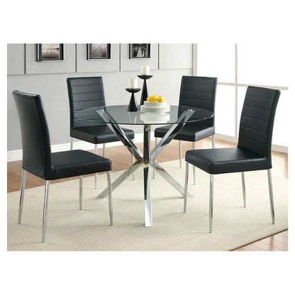 Matson Upholstered Dining Chairs Black (Set of 4) 120767BLK