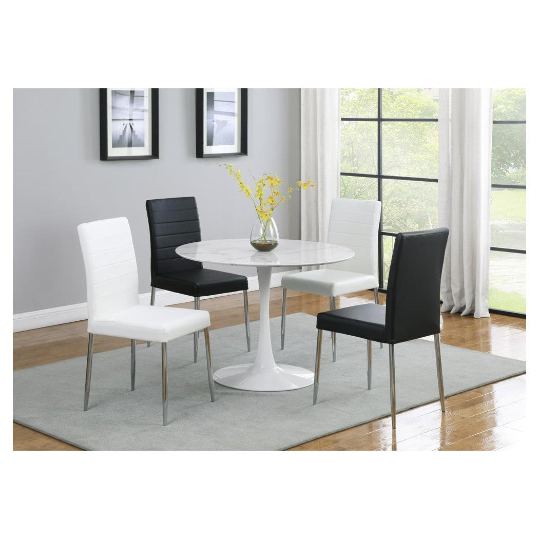 Matson Upholstered Dining Chairs White (Set of 4) 120767WHT