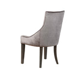 Mindy Upholstered Demi Wing Chairs Grey (Set of 2) 121714