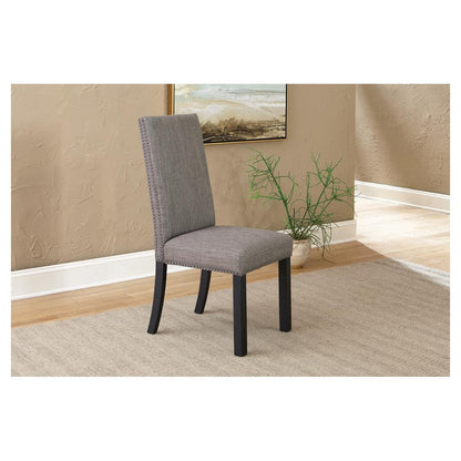 Hubbard Upholstered Side Chairs Charcoal (Set of 2) 121752