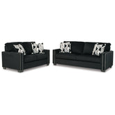 Gleston Sofa and Loveseat Ash-12206U1