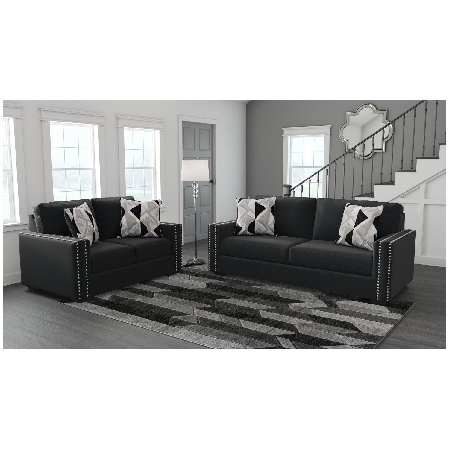 Gleston Sofa and Loveseat Ash-12206U1