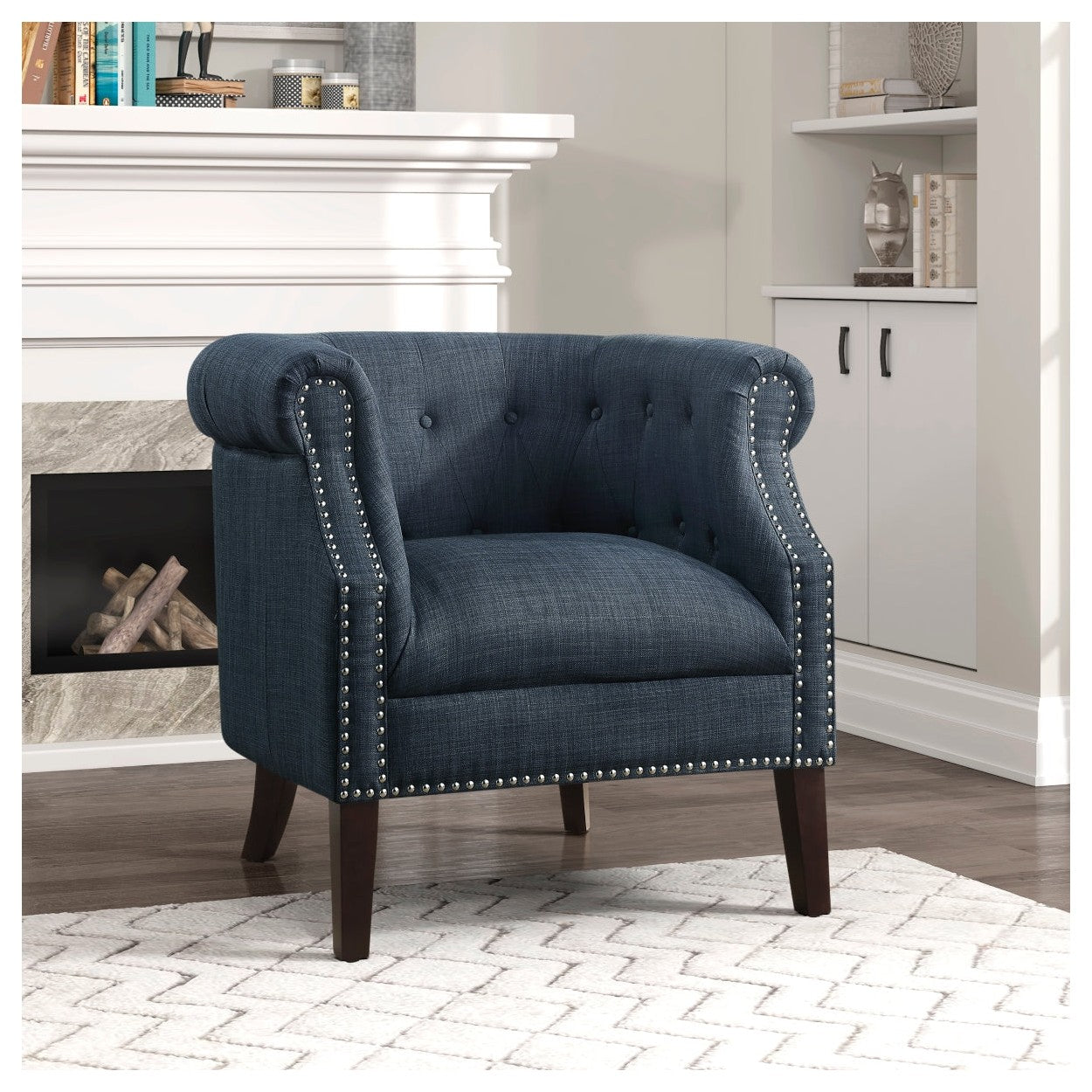 Indigo discount accent chair