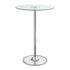 Thea LED Bar Table Chrome and Clear 122400