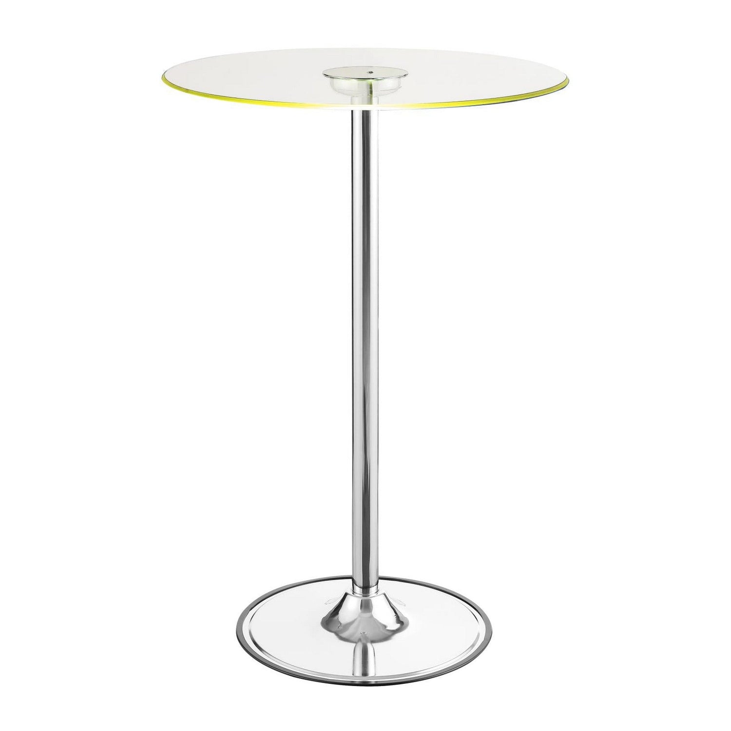 Thea LED Bar Table Chrome and Clear 122400