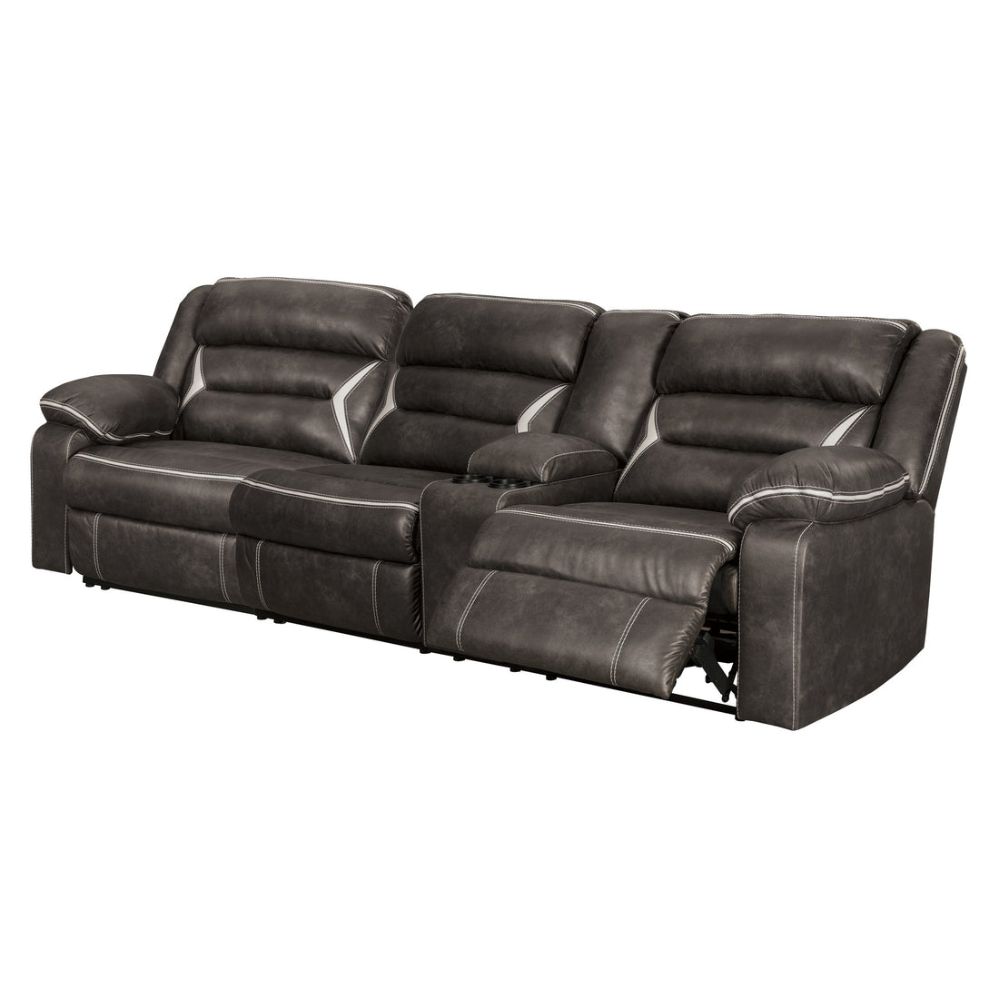 Kincord 2-Piece Power Reclining Sectional Ash-13104S1