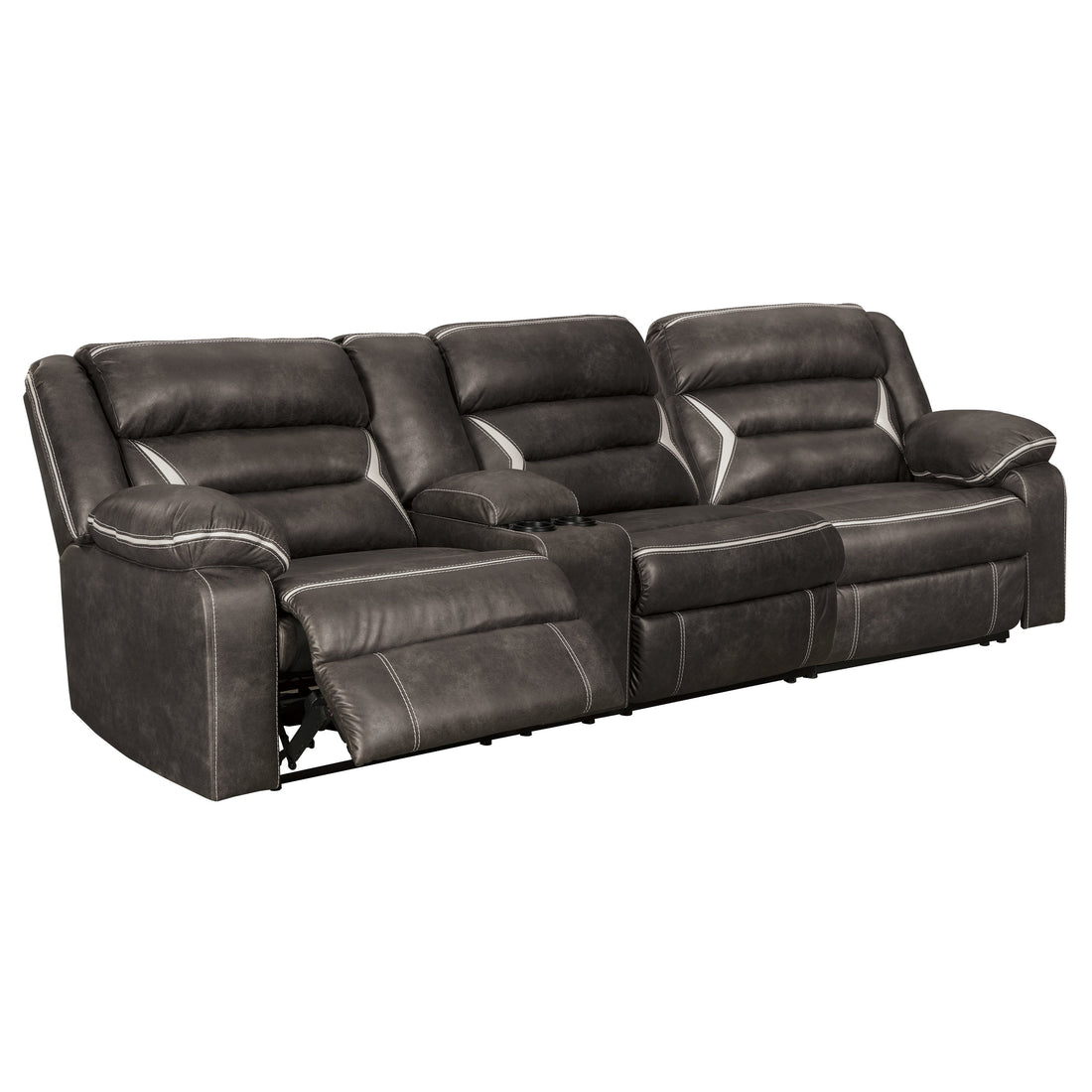 Kincord 2-Piece Power Reclining Sectional Ash-13104S2