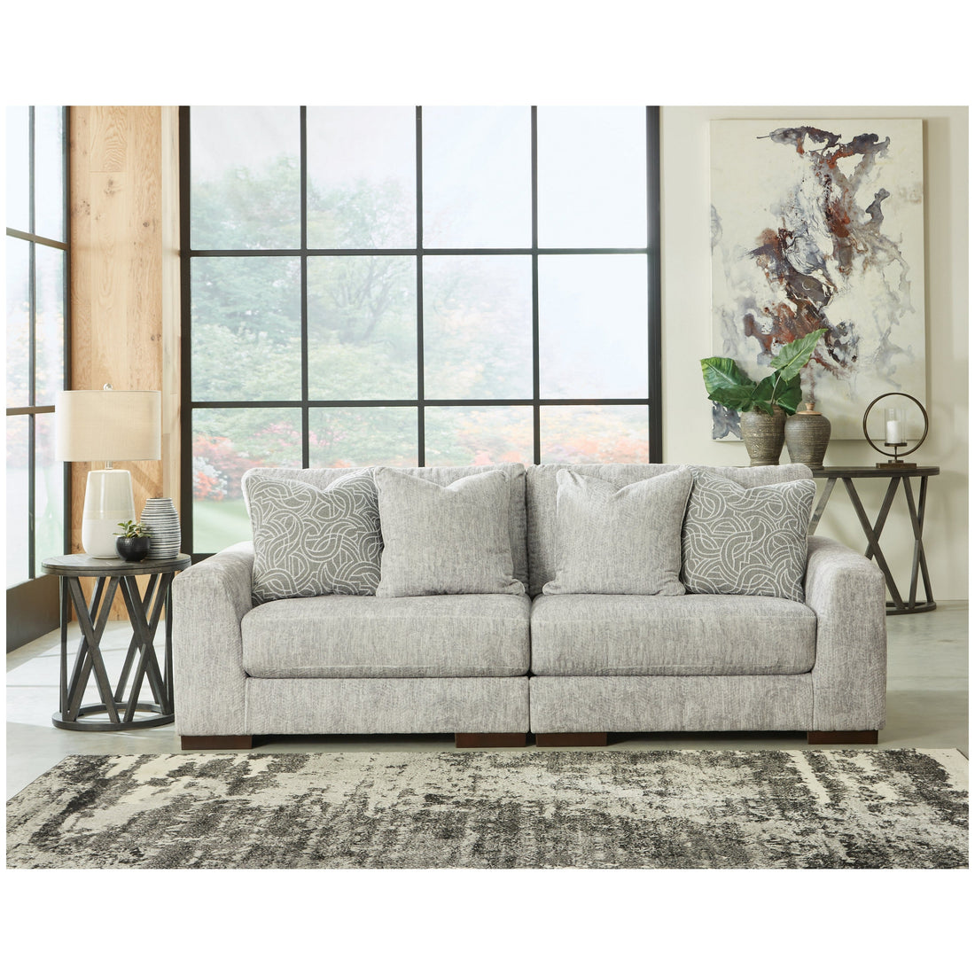 Regent Park 2-Piece Loveseat Ash-14404S4