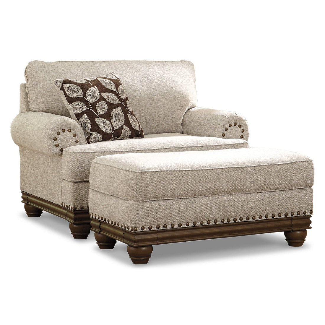 Harleson Chair and Ottoman Ash-15104U5