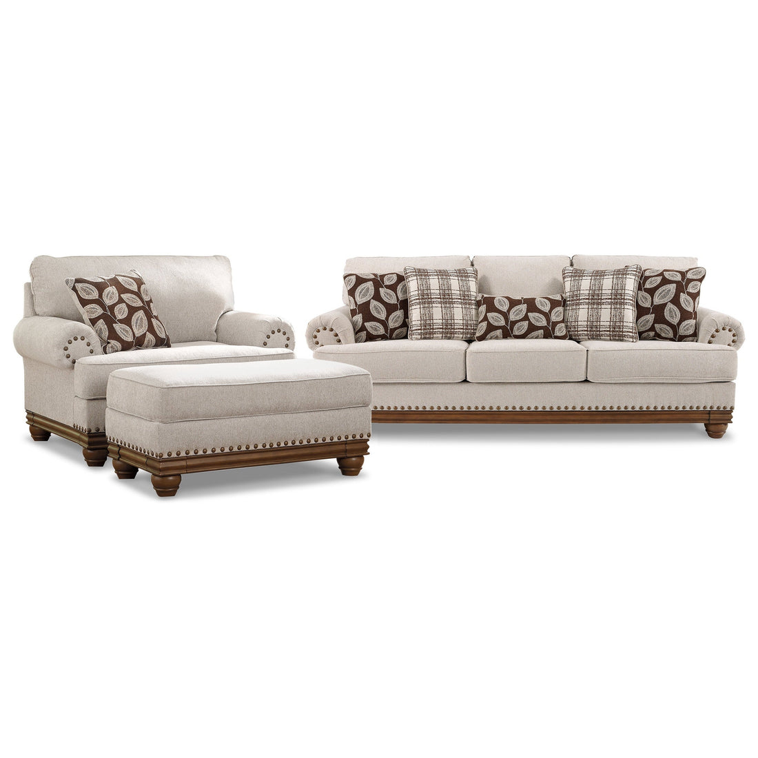 Harleson Sofa, Chair, and Ottoman Ash-15104U1