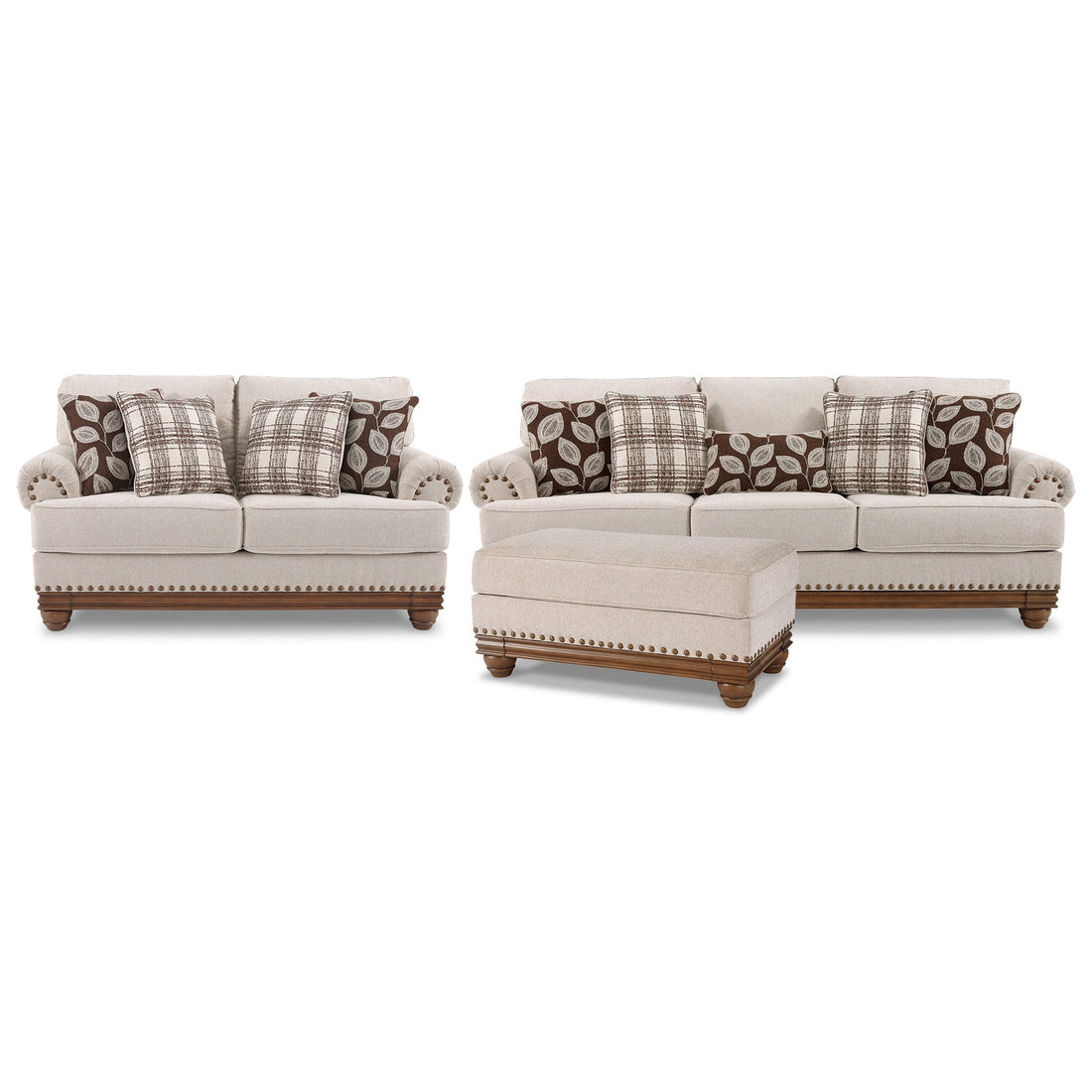 Harleson Sofa, Loveseat, and Ottoman Ash-15104U3