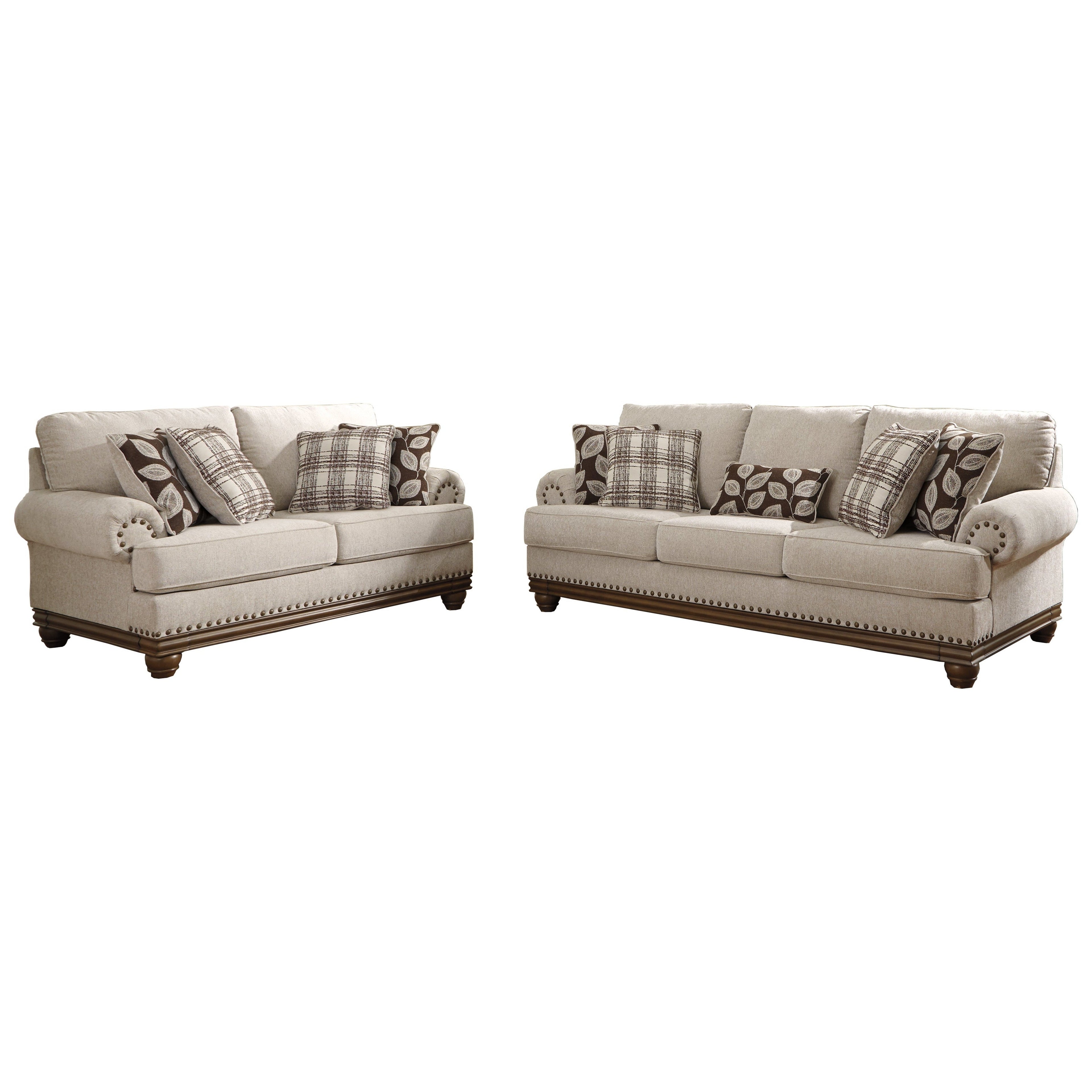 Harleson Sofa and Loveseat Ash-15104U2