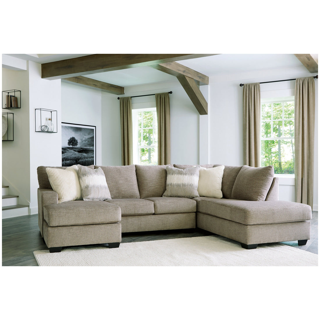 Creswell 2-Piece Sectional with Chaise Ash-15305S1