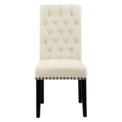 Mapleton Tufted Back Upholstered Side Chairs Beige (Set of 2) 190162