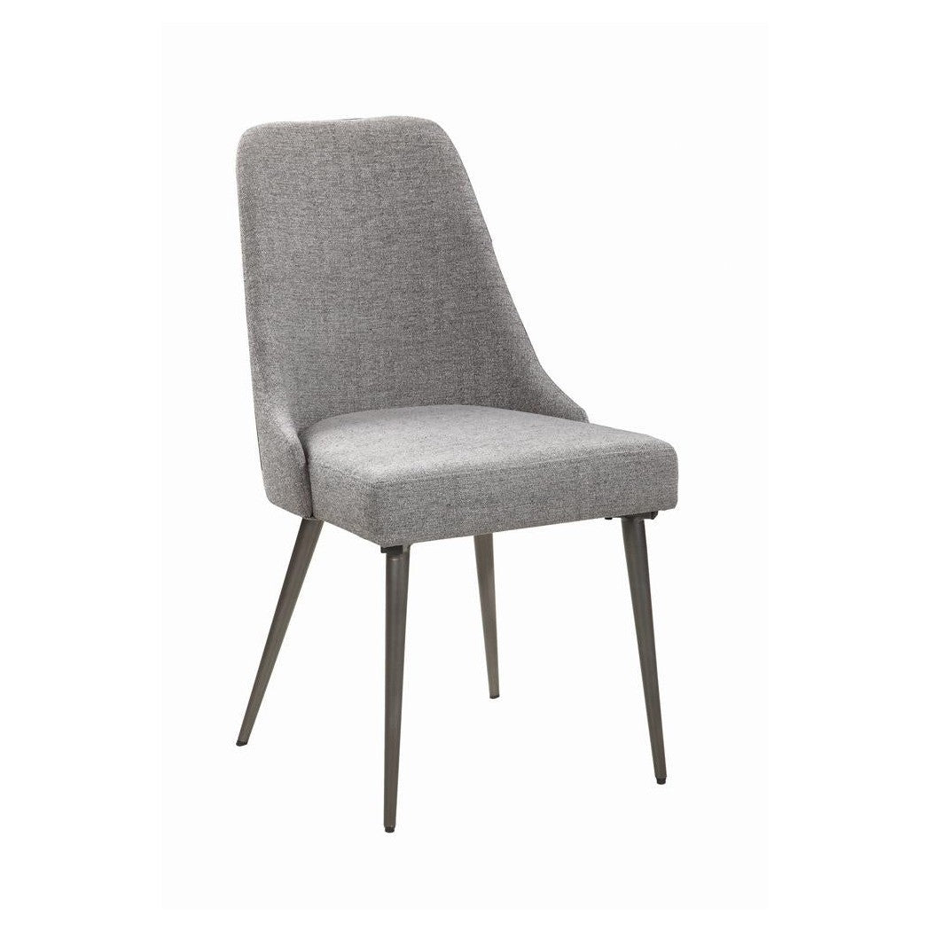 Alan Upholstered Dining Chairs Grey (Set of 2) 190442