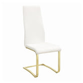 Blair Side Chairs White and Rustic Brass (Set of 4) 190512