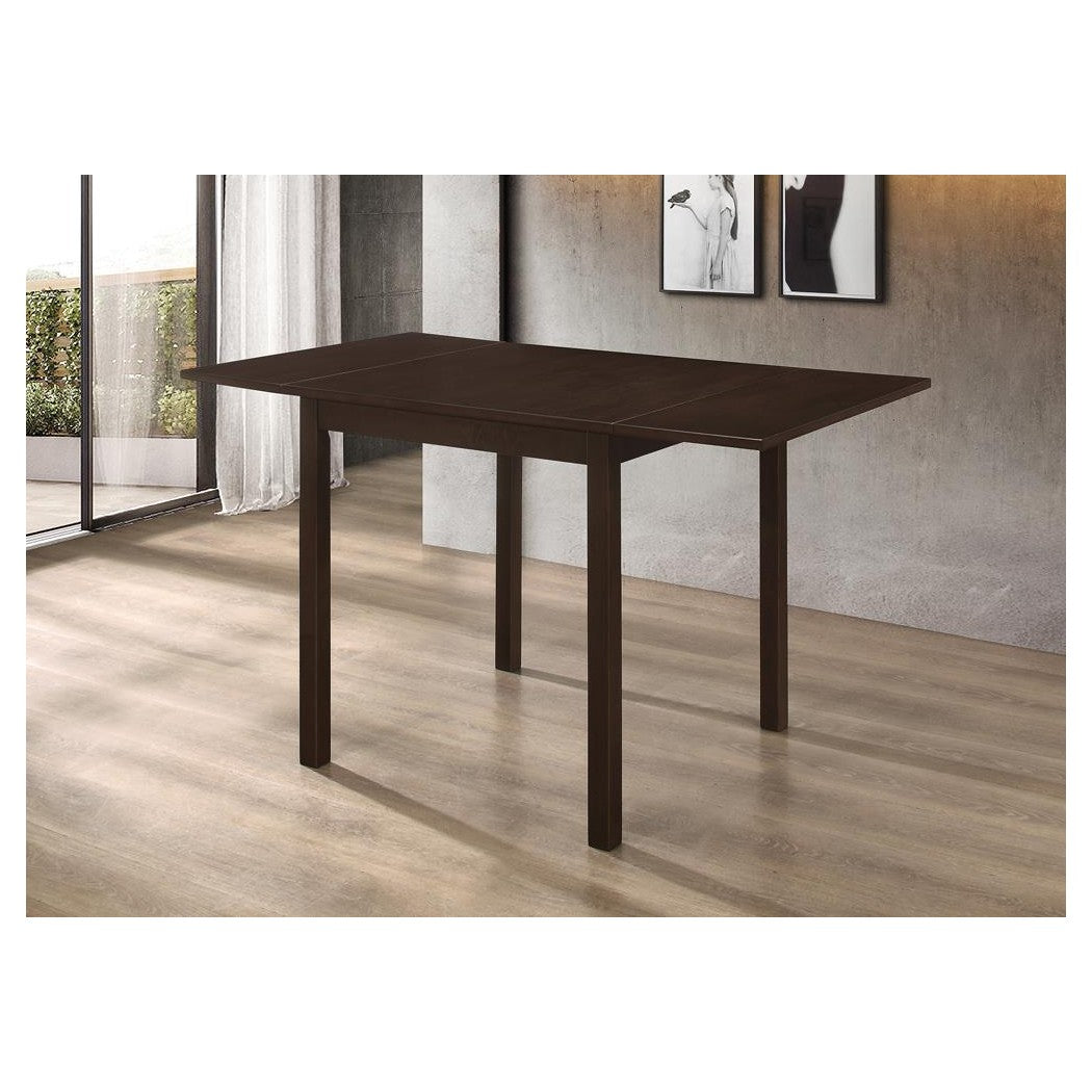 Kelso Rectangular Dining Table with Drop Leaf Cappuccino 190821