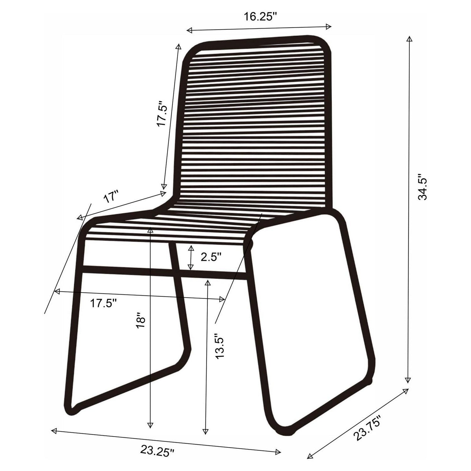 Jerome Upholstered Stackable Side Chairs (Set of 2) 192062