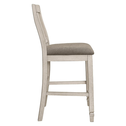 Sarasota Slat Back Counter Height Chairs Grey and Rustic Cream (Set of 2) 192819