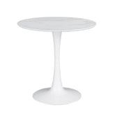 Arkell 30-inch Round Pedestal Dining Table White 193041