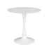 Arkell 30-inch Round Pedestal Dining Table White 193041