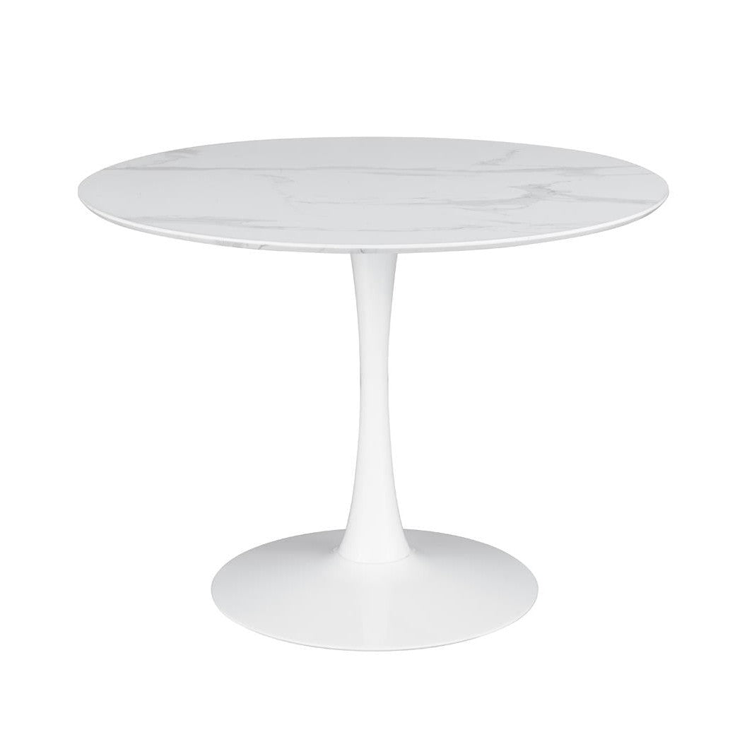 Arkell 40-inch Round Pedestal Dining Table White 193051