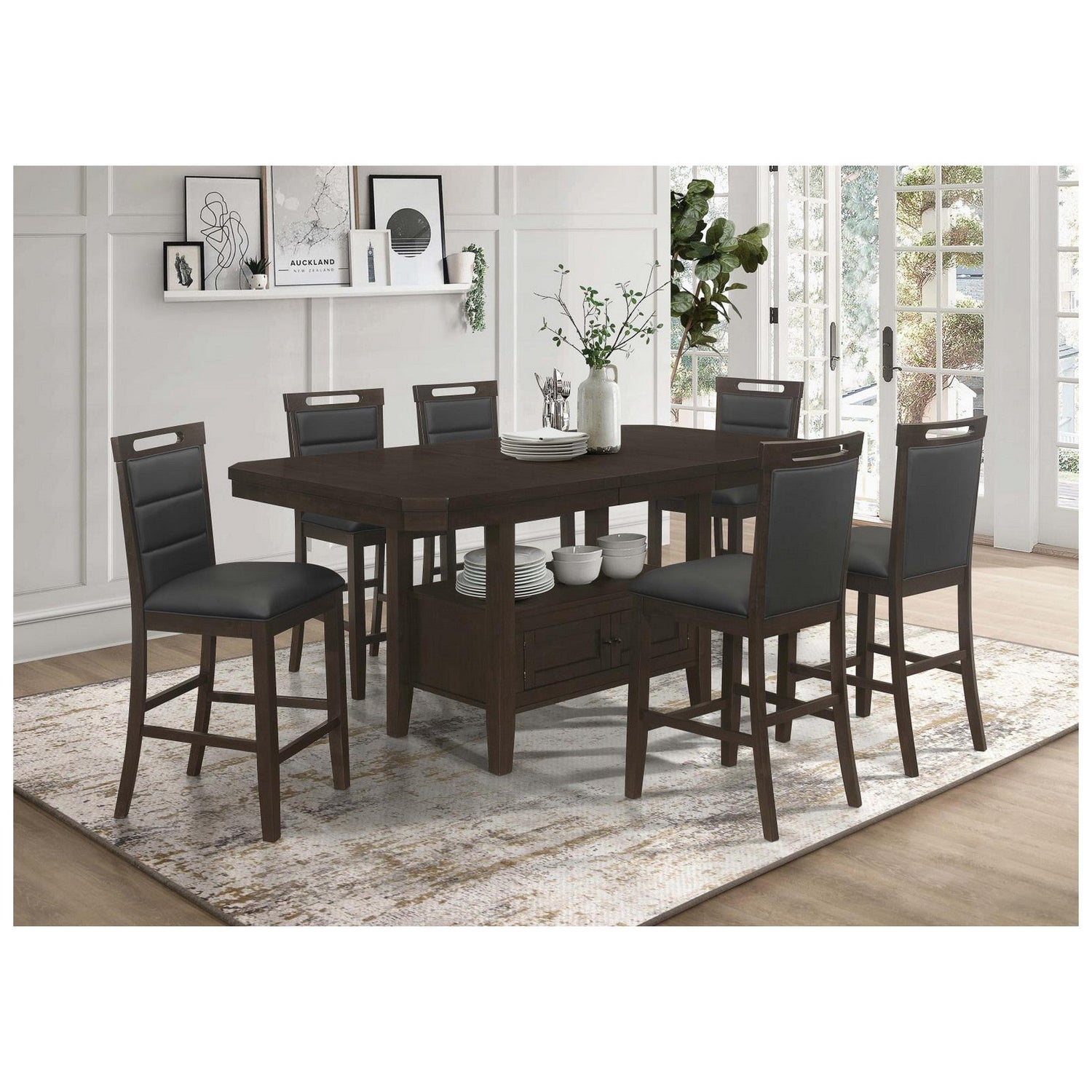 COUNTER HT TABLE 7 PC SET 193108-S7