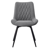 Diggs Upholstered Tufted Swivel Dining Chairs Grey and Gunmetal (Set of 2) 193312