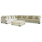 Rawcliffe 4-Piece Sectional with Ottoman Ash-19604U3