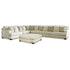 Rawcliffe 4-Piece Sectional with Ottoman Ash-19604U3