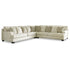 Rawcliffe 3-Piece Sectional with Ottoman Ash-19604U2