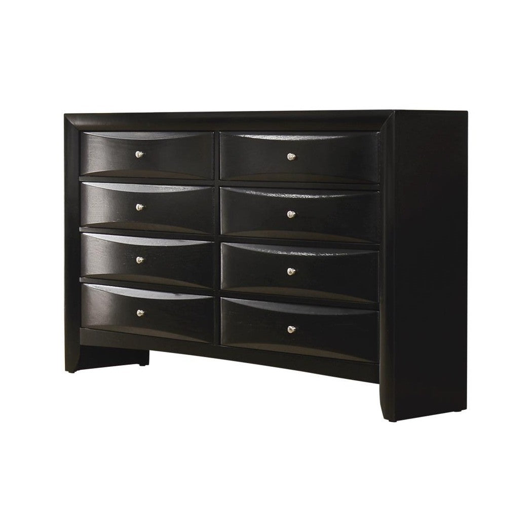 Briana Rectangular 8-drawer Dresser Black 200703