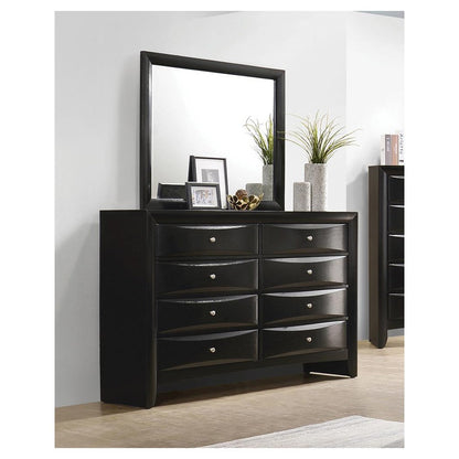 Briana Rectangular 8-drawer Dresser Black 200703