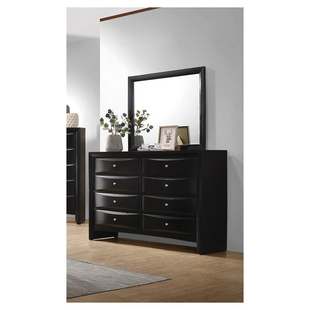 Briana Rectangle Dresser Mirror Black 200704