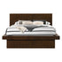 Jessica Queen Platform Bed with Rail Seating Cappuccino 200711Q