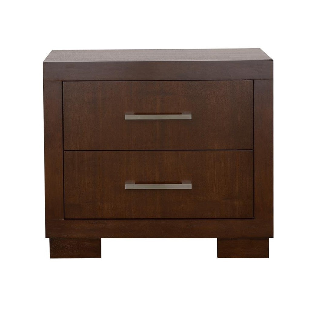 Jessica 2-drawer Nightstand Cappuccino 200712