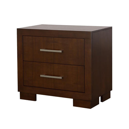 Jessica 2-drawer Nightstand Cappuccino 200712