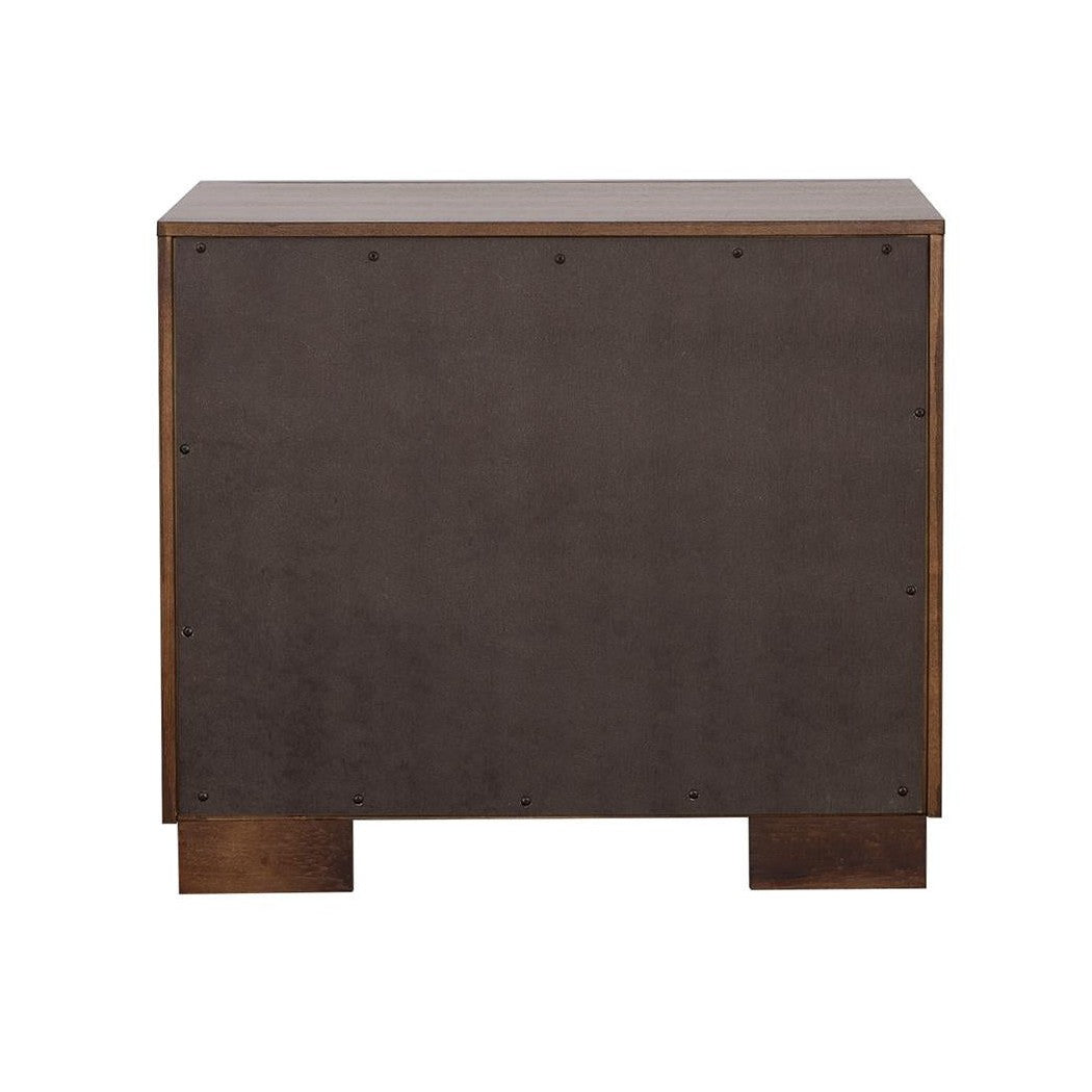 Jessica 2-drawer Nightstand Cappuccino 200712