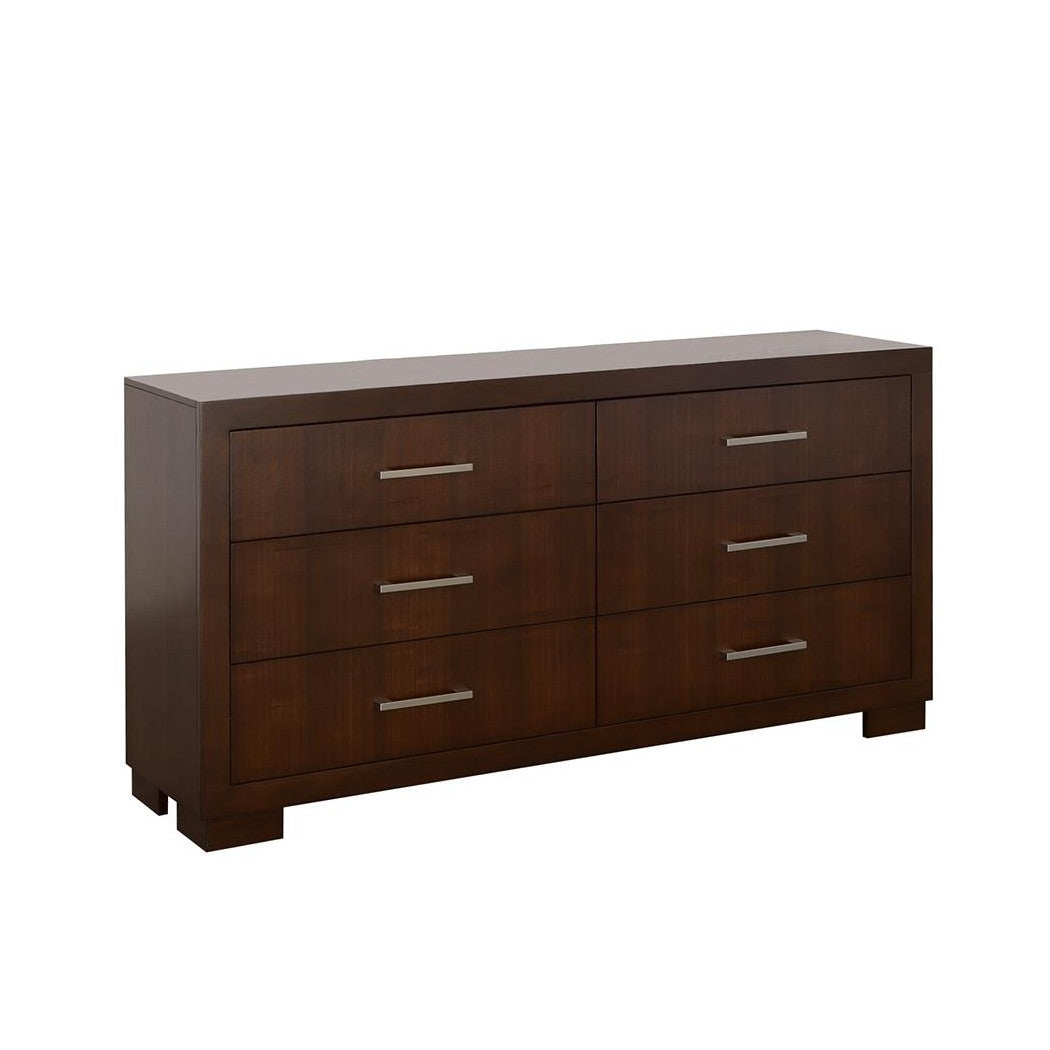 Jessica 6-drawer Dresser Cappuccino 200713