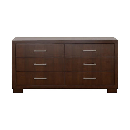 Jessica 6-drawer Dresser Cappuccino 200713