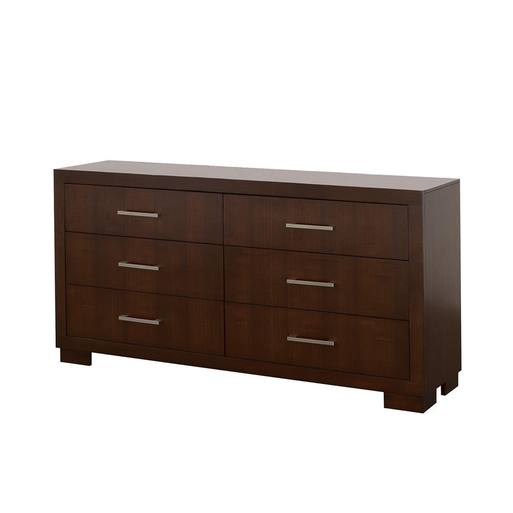 Jessica 6-drawer Dresser Cappuccino 200713