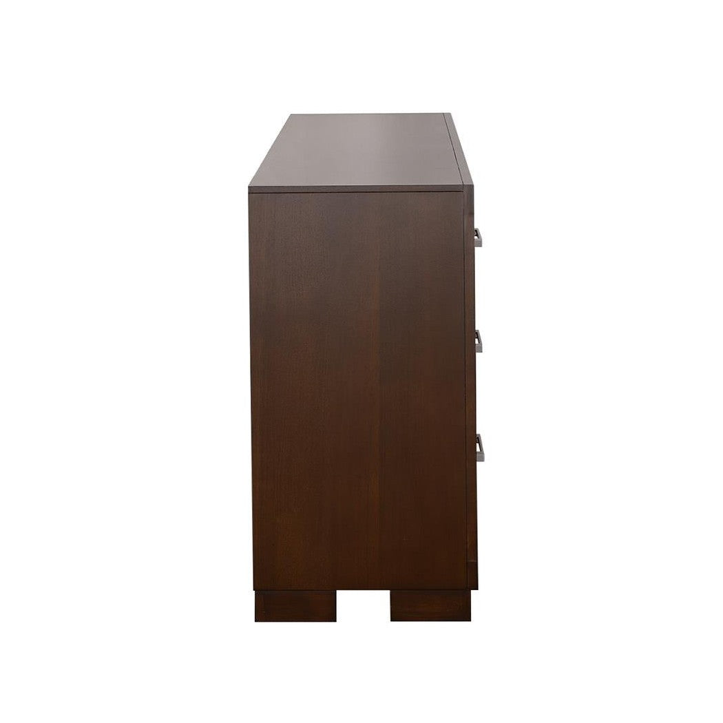 Jessica 6-drawer Dresser Cappuccino 200713