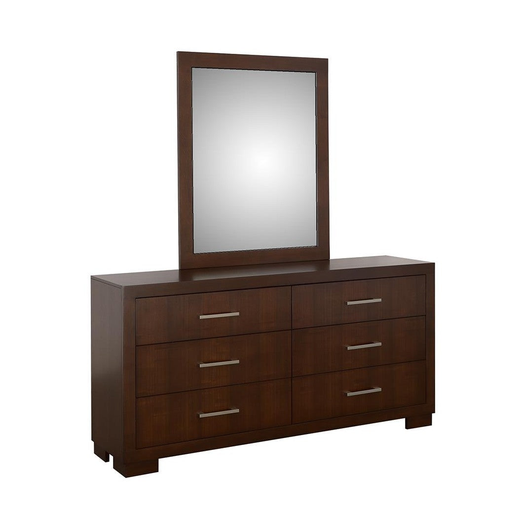 Jessica Rectangular Wall Mirror Cappuccino 200714