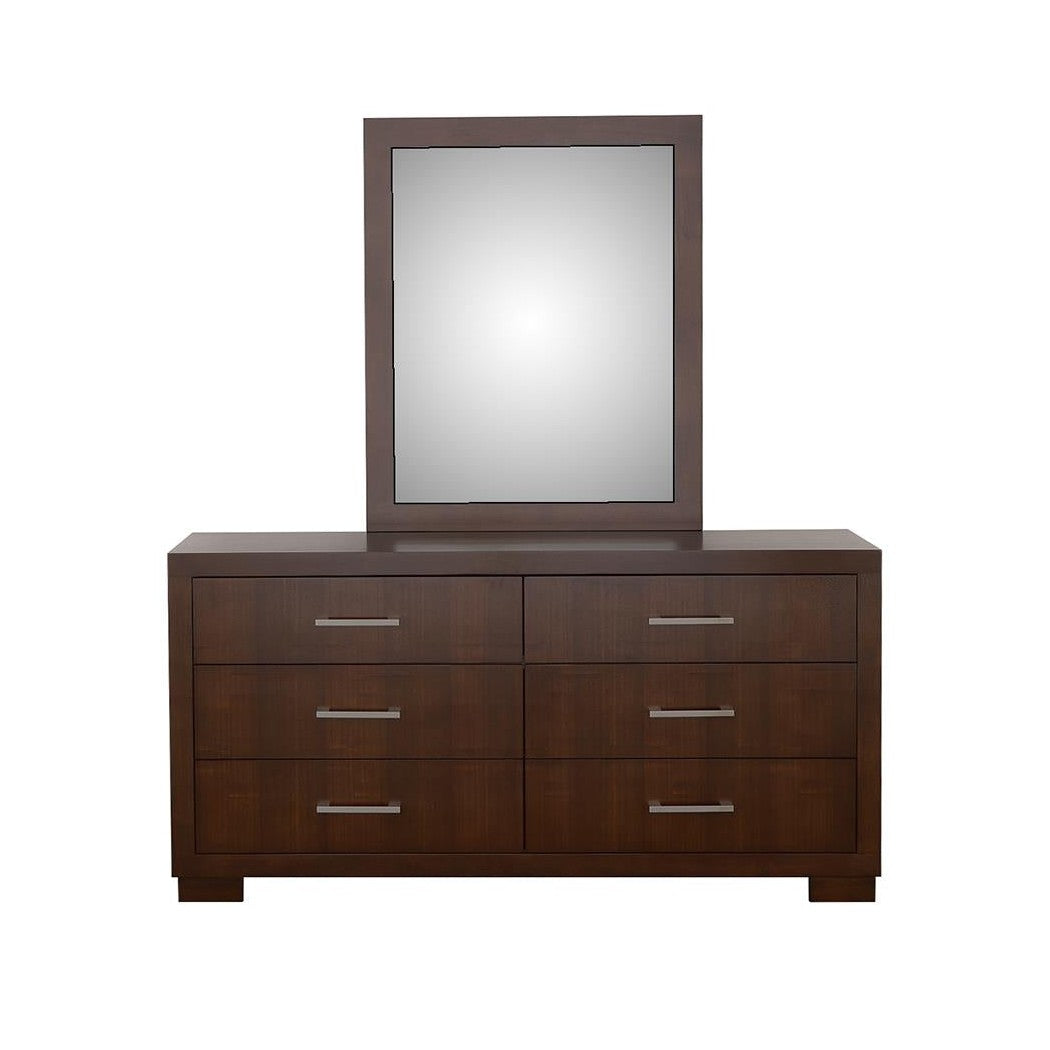 Jessica Rectangular Wall Mirror Cappuccino 200714