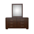 Jessica Rectangular Wall Mirror Cappuccino 200714