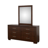 Jessica Rectangular Wall Mirror Cappuccino 200714