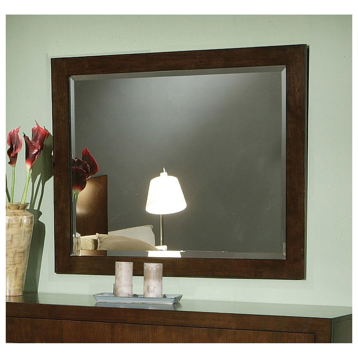 Jessica Rectangular Wall Mirror Cappuccino 200714