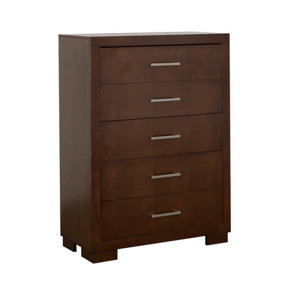 Jessica 5-drawer Chest Cappuccino 200715