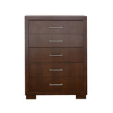 Jessica 5-drawer Chest Cappuccino 200715