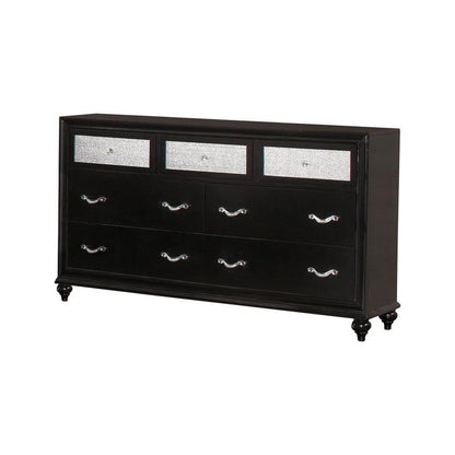 Barzini 7-drawer Rectangular Dresser Black 200893